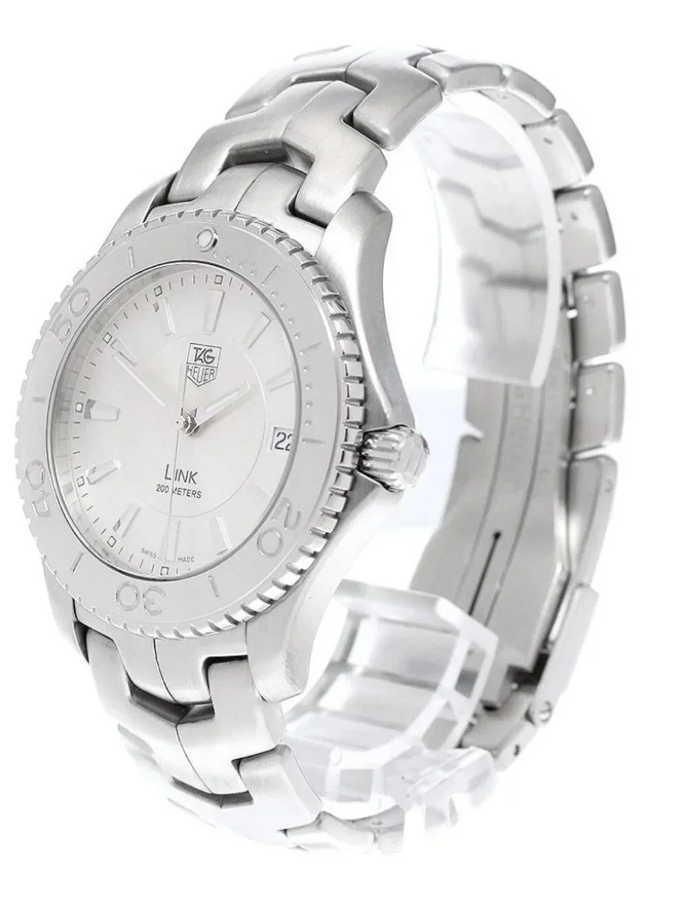 TAG HEUER Link WJ1111-0 Date Silver Dial Quartz Men's Watch_961804